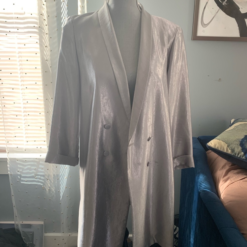 Silver blazer